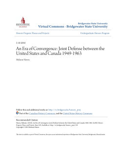 Joint Defense between the United States and Canada 1949-1963
