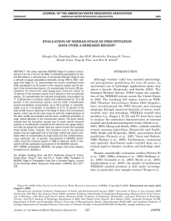 evaluation of nexrad stage iii precipitation data over a semiarid