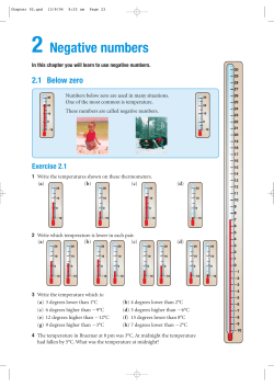 2 Negative numbers - Pearson Schools and FE Colleges
