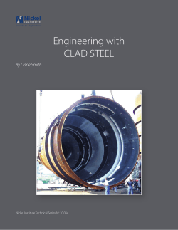 Engineering with CLAD STEEL - Nickel Institute