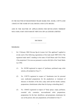 Trade marks appeal to the appointed person decision,O/262/06