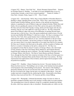 4 August 1922 &ndash; Banner: Estes Park Trail