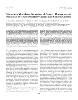 Melatonin Modulates Secretion of Growth Hormone and Prolactin by