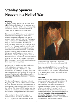 Stanley Spencer Heaven in a Hell of War