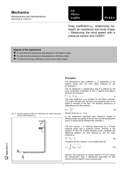 P1.8.6.5 Drag coefficient cW
