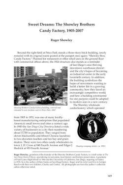 Sweet Dreams: The Showley Brothers Candy Factory, 1905-2007
