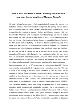 East is East and West is West - Bournemouth University Research