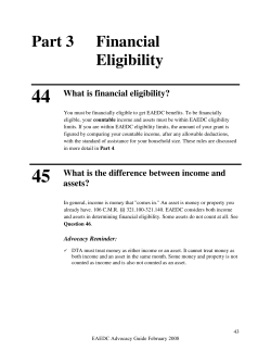 Part 3 Financial Eligibility 44 What is financial