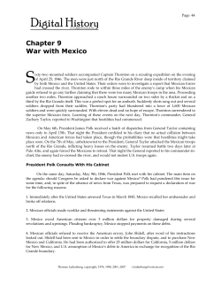 Chapter 9 War with Mexico