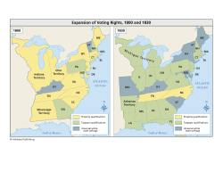 Expansion of Voting Rights, 1800 and 1830