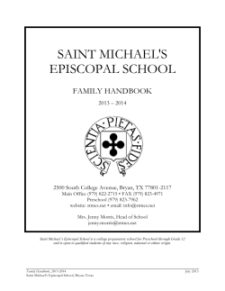 SAINT MICHAEL`S EPISCOPAL SCHOOL