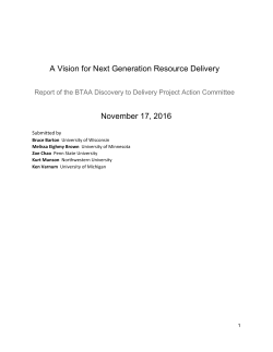 A Vision for Next Generation Resource Delivery