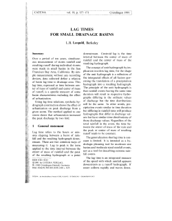 DRAINAGE BASINS - EPS Berkeley - University of California, Berkeley
