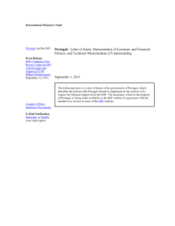 Letter of Intent, Memorandum of Economic and Financial