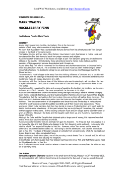 Huckleberry Finn by Mark Twain
