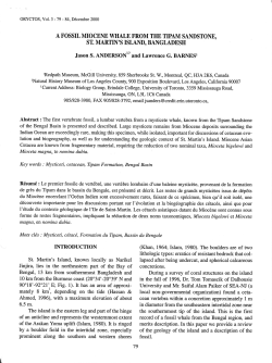Jason S. Anderson and Lawrence G. Barnes, A Fossil