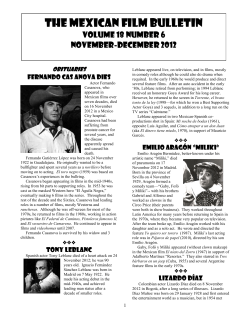 The mexican film bulletin