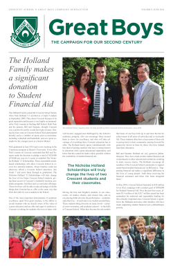 Great Boys Newsletter - June 2014