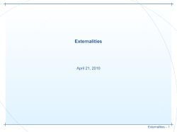 Lecture 18 -- Externalities