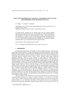 structure properties of liquid fcc transition metals using the