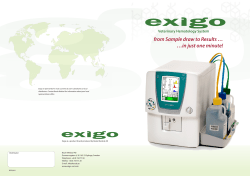 brochure - Exigo-vet