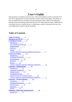 Emissions - ficat model