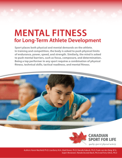 Mental Fitness - Sport for Life
