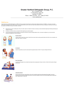 TEAM Exercises - Greater Hartford Orthopedic Group