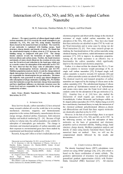 Interaction of O2, CO2,NO 2 and SO2 on Si- doped Carbon