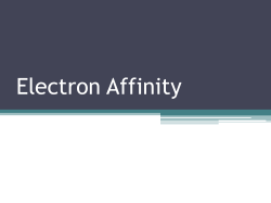 Electron Affinity, Properties of Metals and Nonmetals
