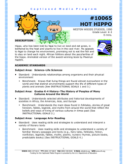 10065 hot hippo - The Described and Captioned Media Program