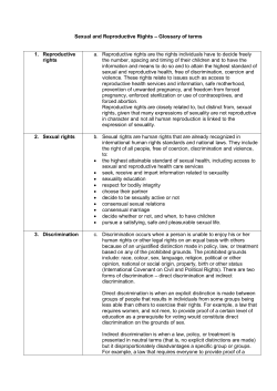 Training pack glossary of terms