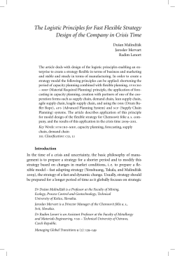 The Logistic Principles for Fast Flexible Strategy Design of the