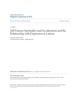 Self-Esteem, Spirituality, and Acculturation and the Relationship with