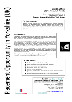 Design Officer Start: A.S.A.P, 6 months