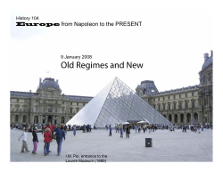Old Regimes and New - Indiana University Bloomington
