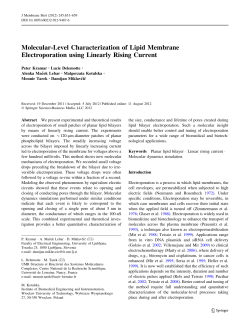 Molecular-Level Characterization of Lipid Membrane