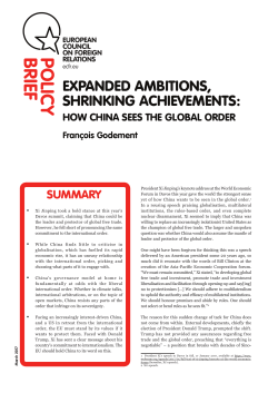 POLICY BRIEF - European Council on Foreign Relations