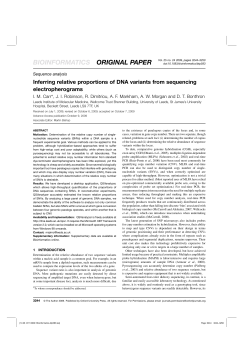 Inferring relative proportions of DNA variants from