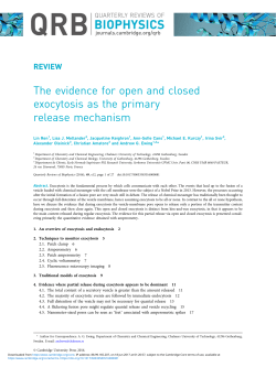 The evidence for open and closed exocytosis as the primary release