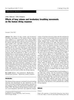 Effects of lung volume and involuntary breathing