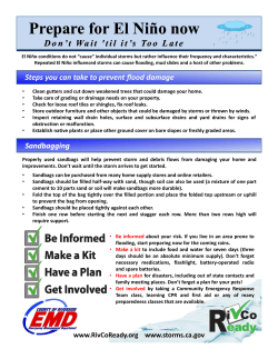 El Ni&ntilde;o flier - Fern Valley Water District