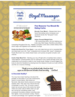 Five Reasons You Should Be Eating Carbs