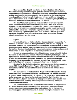 Misal Romano: A Tale of Two Translations