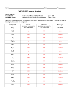 KEY - Mrs Terry Science