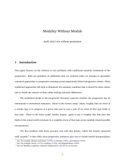 Modality Without Modals