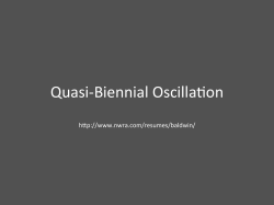Quasi-‐Biennial Oscilla"on