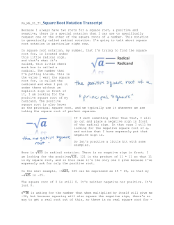 PA_M6_S1_T1_Square Root Notation Transcript - NTER