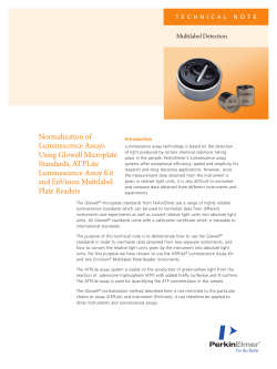 Normalization of Luminescence Assays Using Glowell
