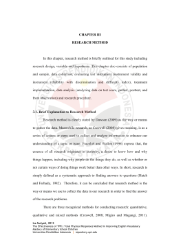 CHAPTER III RESEARCH METHOD In this chapter